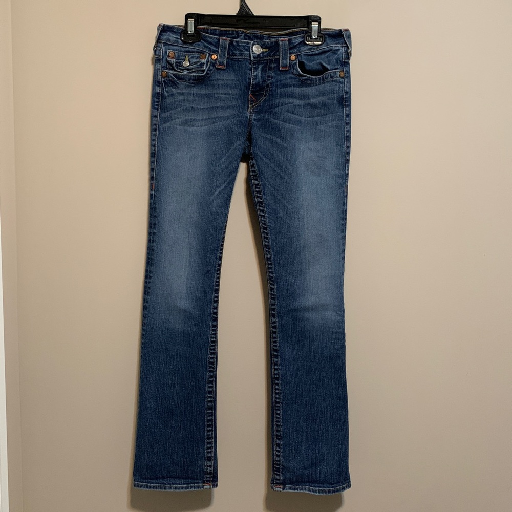 True Religion Billy Low Rise Straight Leg Jean, size 30